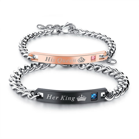 Image of King and Queen Charm Bracelets
