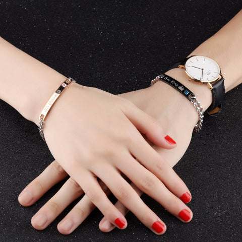 Image of King and Queen Charm Bracelets