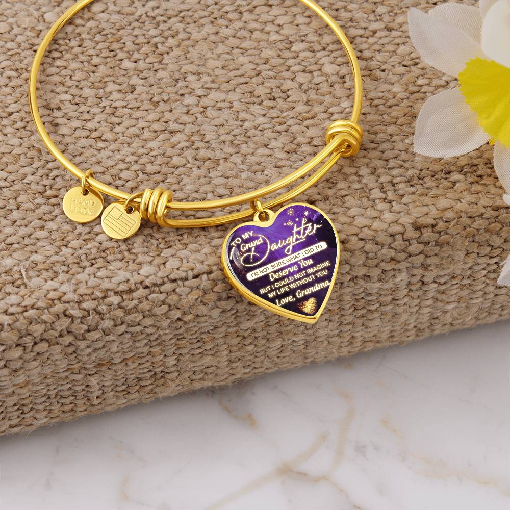 Granddaughter - Deserve You - Heart Bracelet
