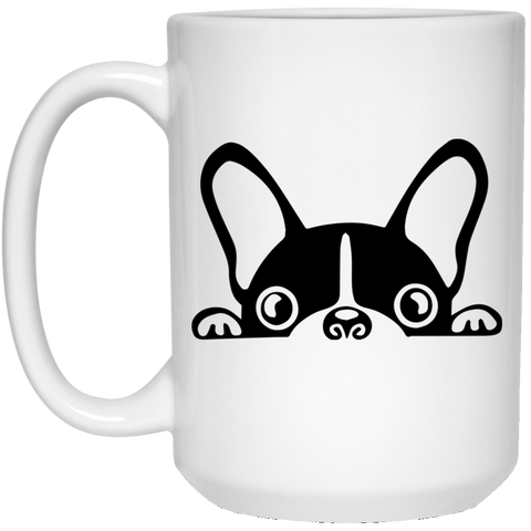 Image of Peeping French Bulldog Mug