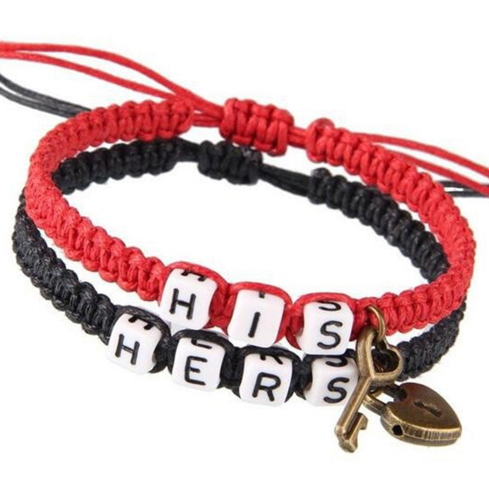 His and Hers Handmade Lovers Bracelet