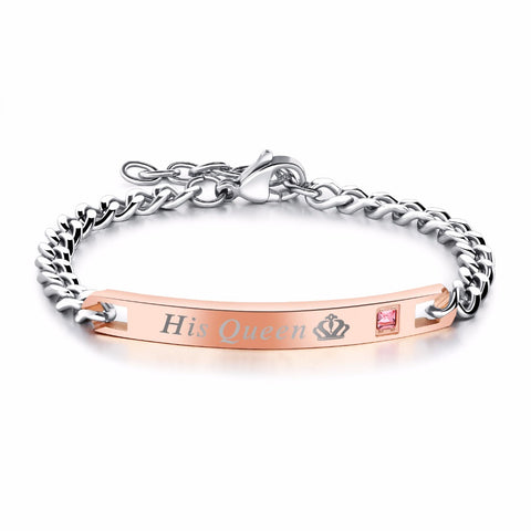 Image of King and Queen Charm Bracelets