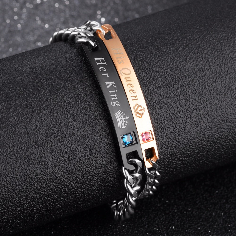 King and Queen Charm Bracelets