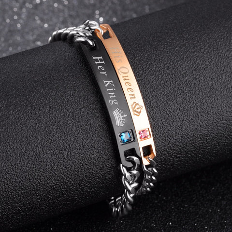 Image of King and Queen Charm Bracelets