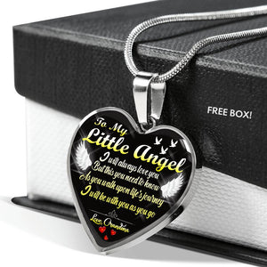 To My Little Angel - Heart Necklace