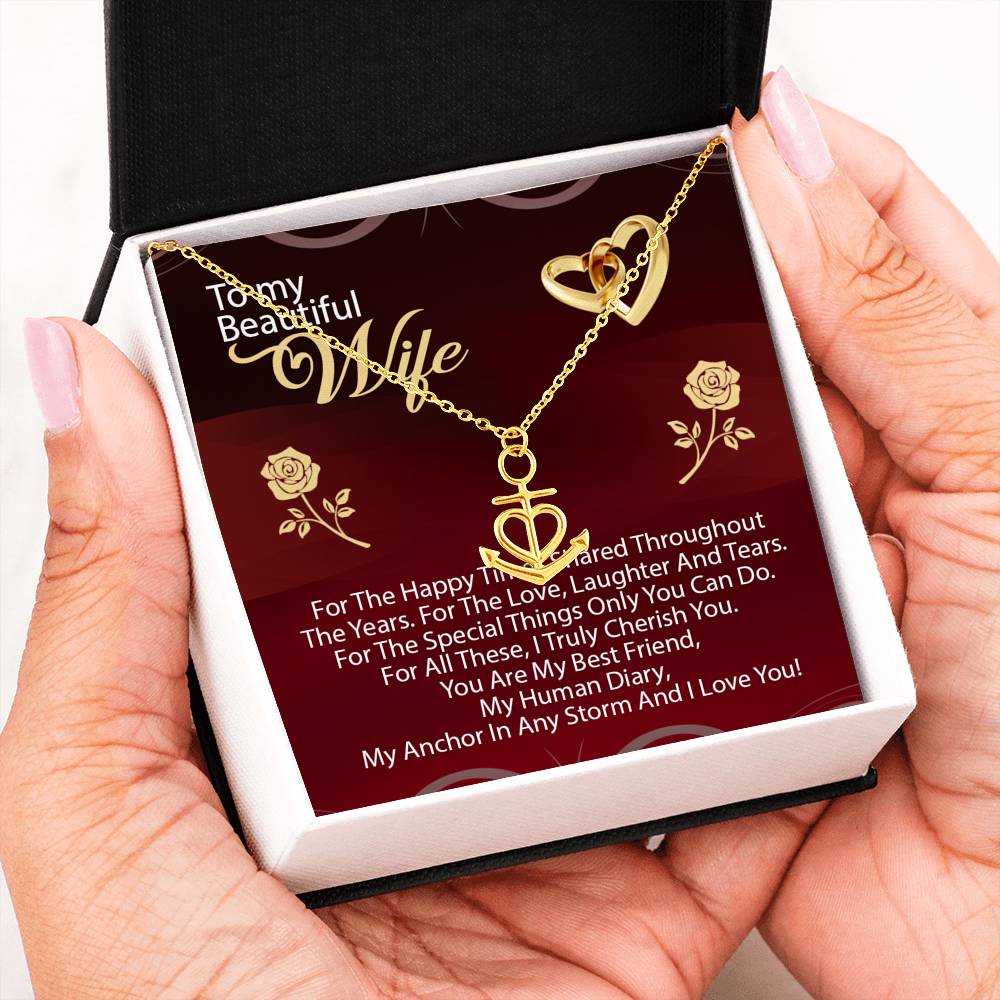To My Wife - Anchor Necklace